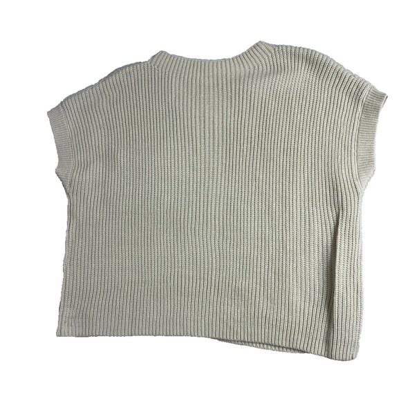 Ugerlov Sweater Womens XL Rib Knit Cap Short Sleeve Crew Relaxed Merino Wool - Picture 2 of 8